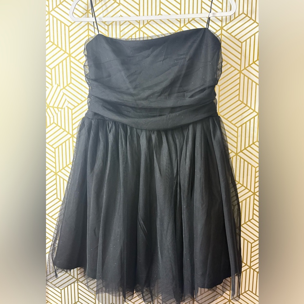 Francesca's Collections Black Sparkle Tulle formal  Dress XL